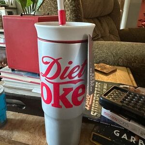 Diet Coke 24oz Owala - Red and White